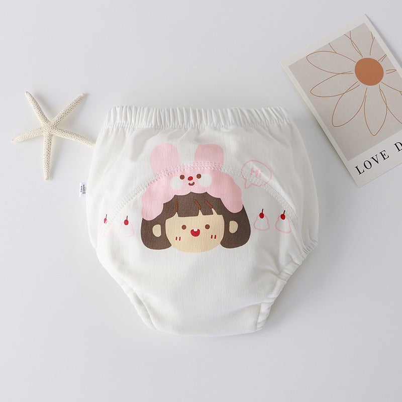 Baby Training Pants Second Generation New Upgraded Anti-Side Leakage Wings Kidsren'S Toilet Practice Pants Cloth Diapers Breathable Type A - Image 1